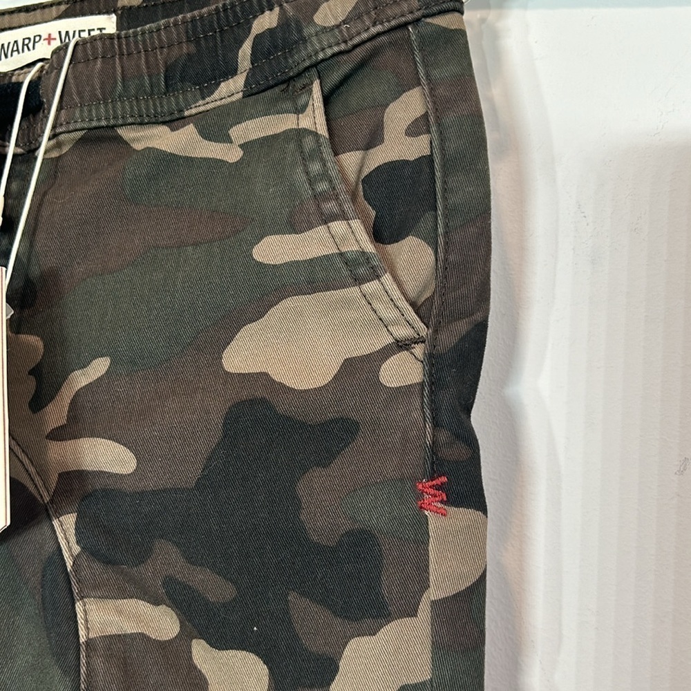 Brand New kids Dopple Warp + Weft Arn jogger green camo pants boys size 6T - Picture 2 of 5